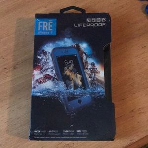 Blue Lifeproof Fre Case for iPhone7